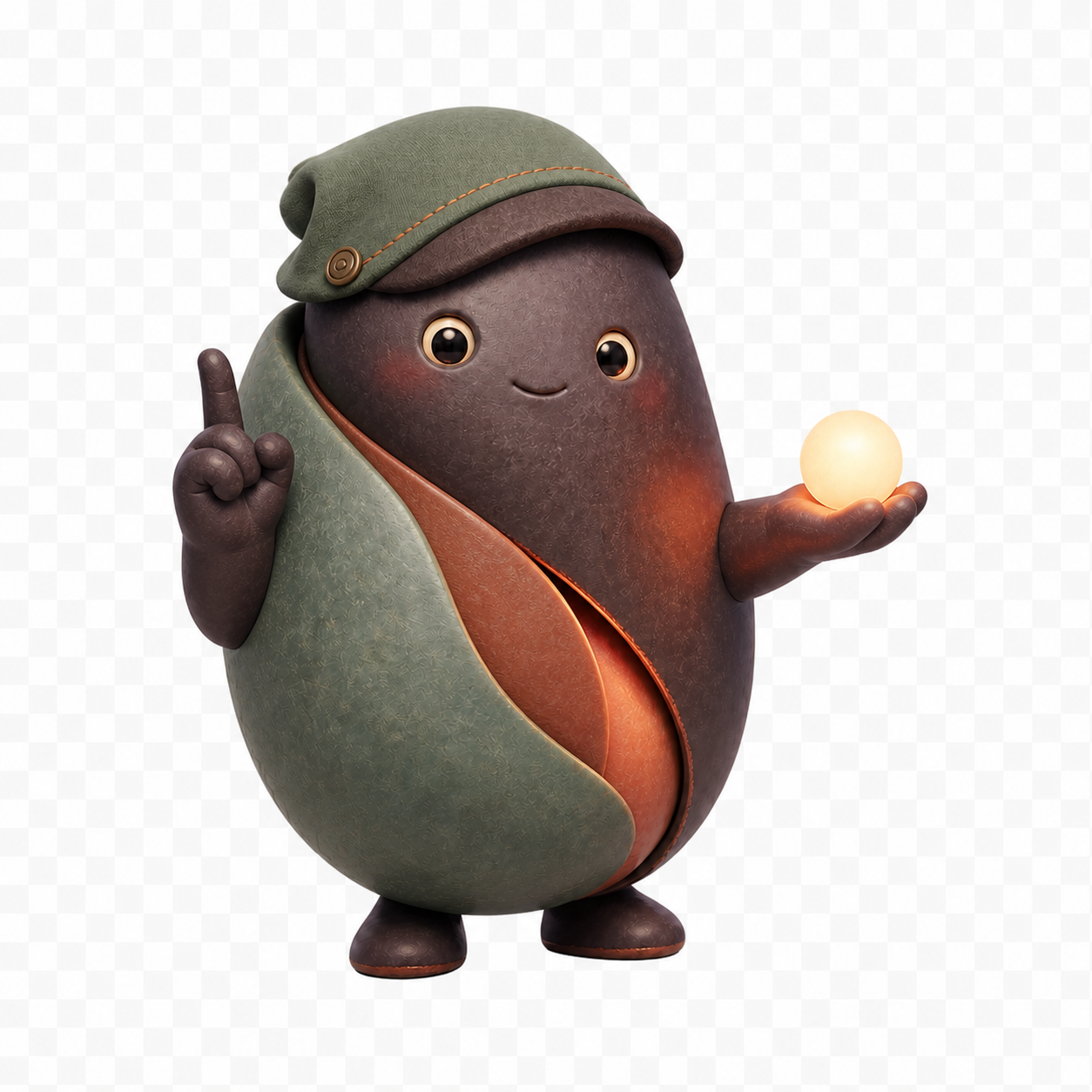 光の玉を持って説明するトモネ
